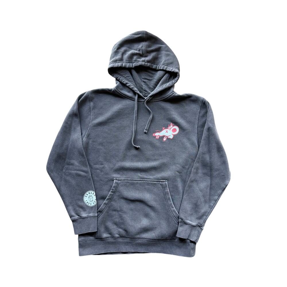 Theo Von Onward Return of the Rat Dark Gray Comedy Hoodie Mens Size Medium